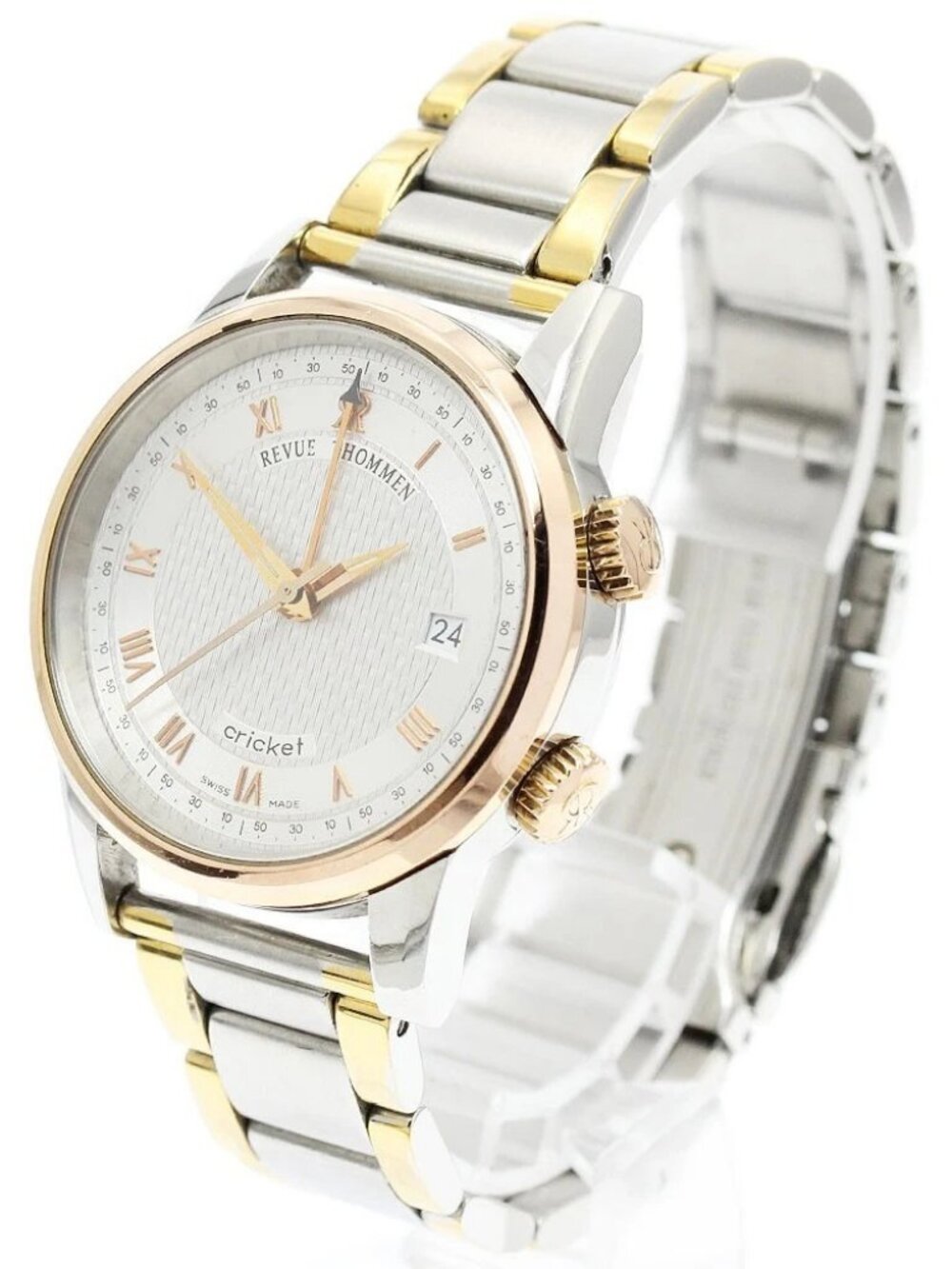REVUE THOMMEN cricket 8317001 Date Silver Dial Hand Winding Men's Watch_954156
